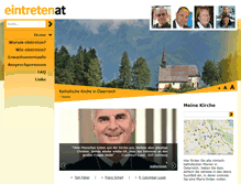 Tablet Screenshot of eintreten.at